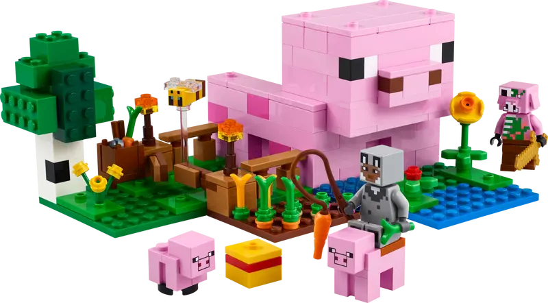 LEGO® Minecraft The Baby Pig House 21268 - Bits and Blocks