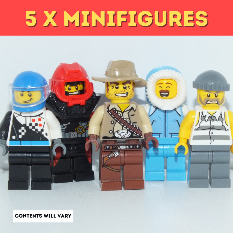 lego minifigures, 5 minifigures, loose lego minifigures. 5 minifigure bundle