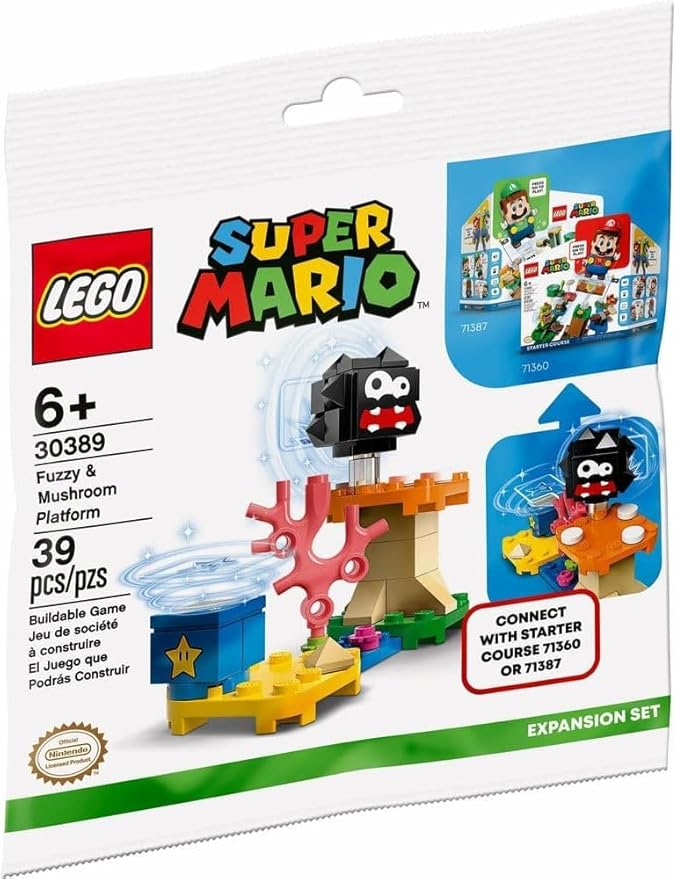 LEGO® Super Mario Fuzzy & Mushroom Platform Polybag 30389 - Bits and Blocks