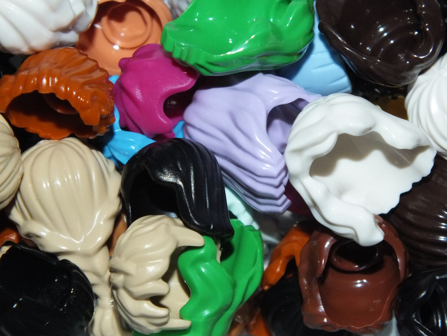 lego black hair, lego brown hair, lego white hair, lego orange hair, lego male hair, lego Female hair, lego Long hair, lego short hair