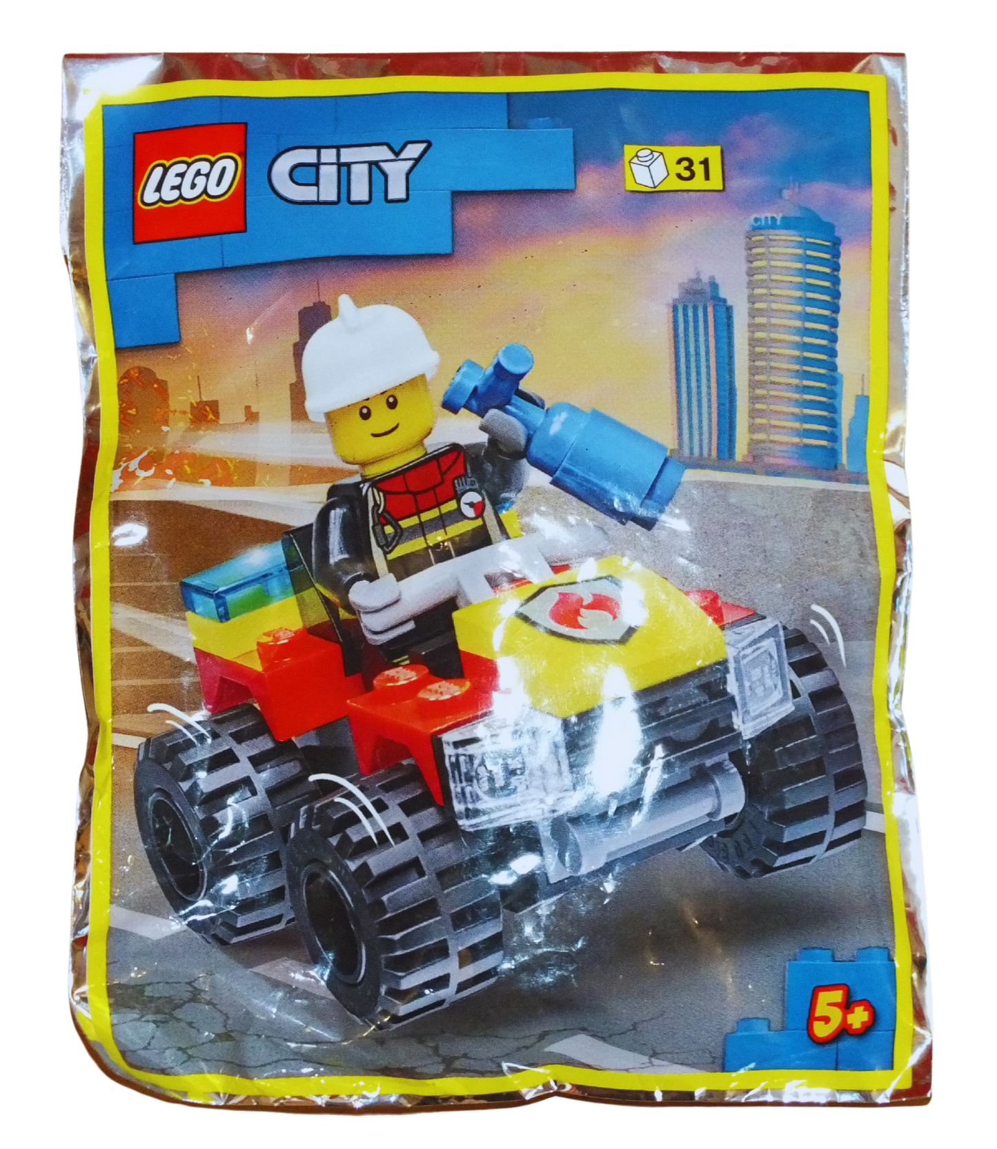 LEGO® CITY Fire Fighter Freddy's Quad Bike Foil Pack 952206 - Bits and Blocks