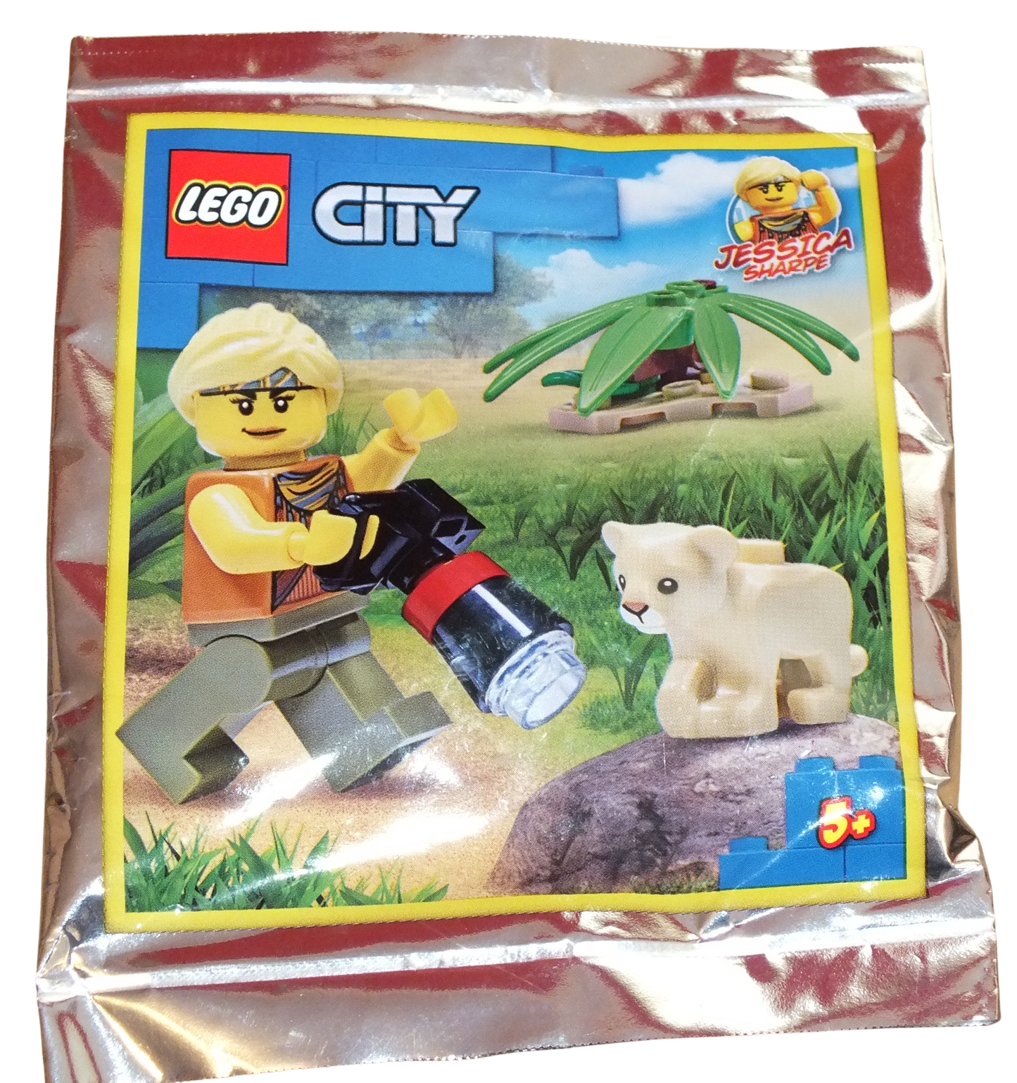 LEGO® CITY Jessica Sharpe and Baby Lion Foil Pack 952112 - Bits and Blocks
