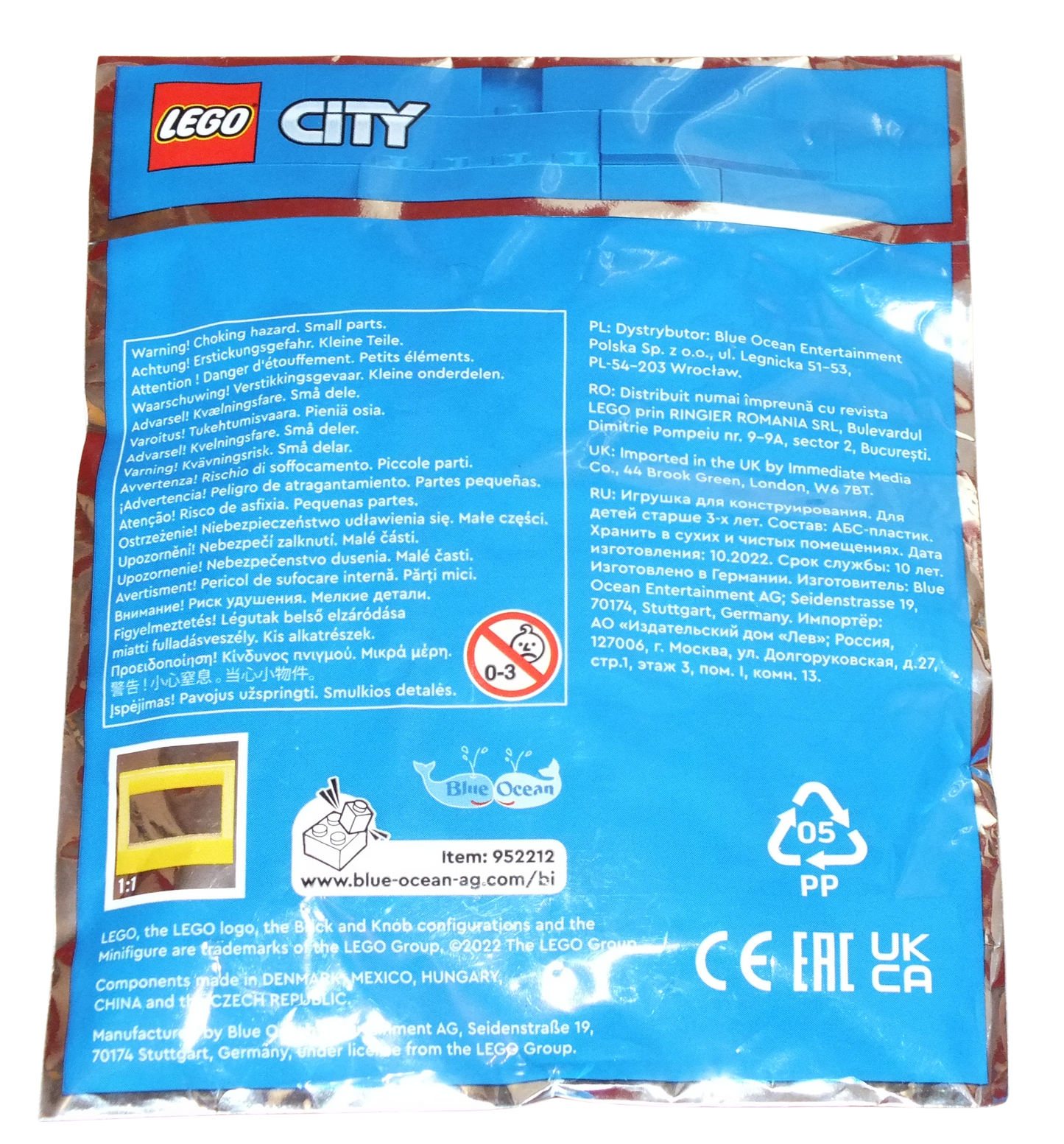LEGO® CITY Forklift Driver with Truck Foil Pack 952212 - Bits and Blocks