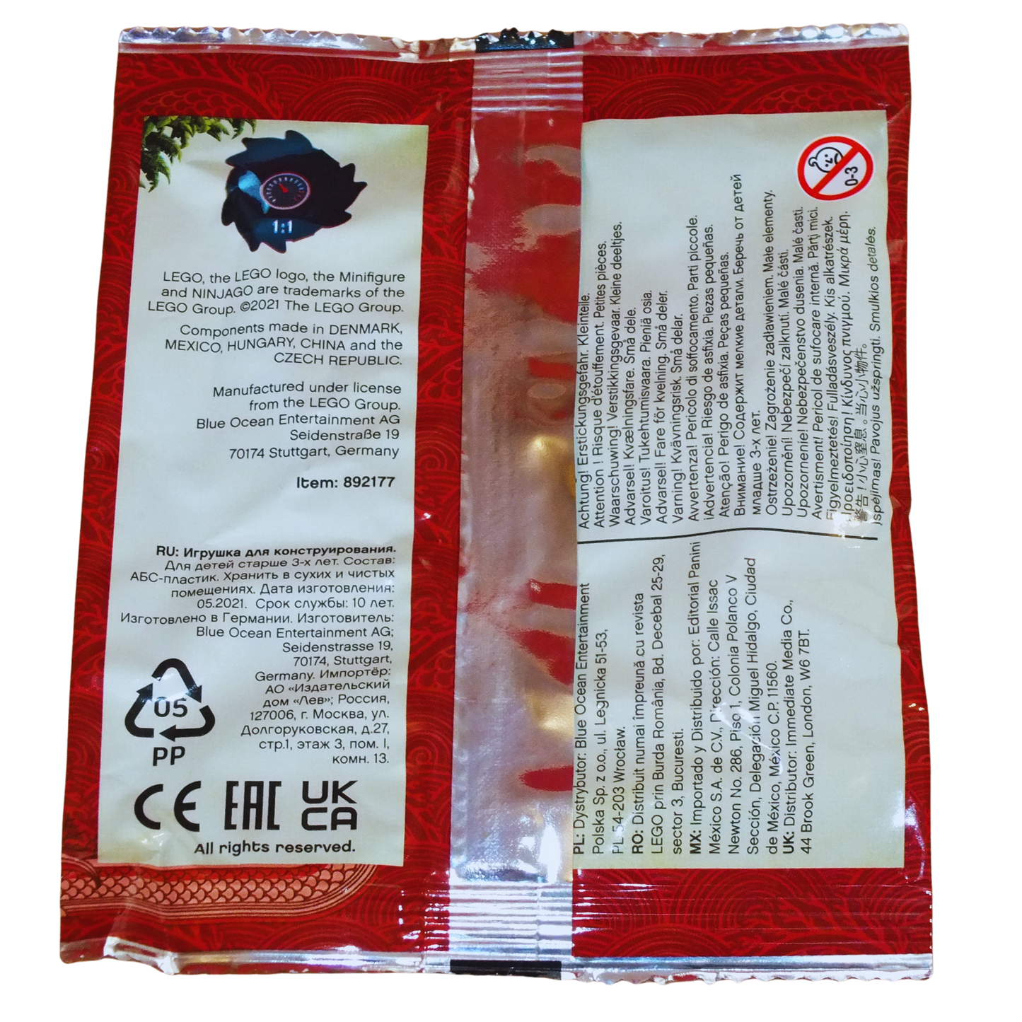 LEGO® Ninjago Kai Minifigure Foil Pack 892177