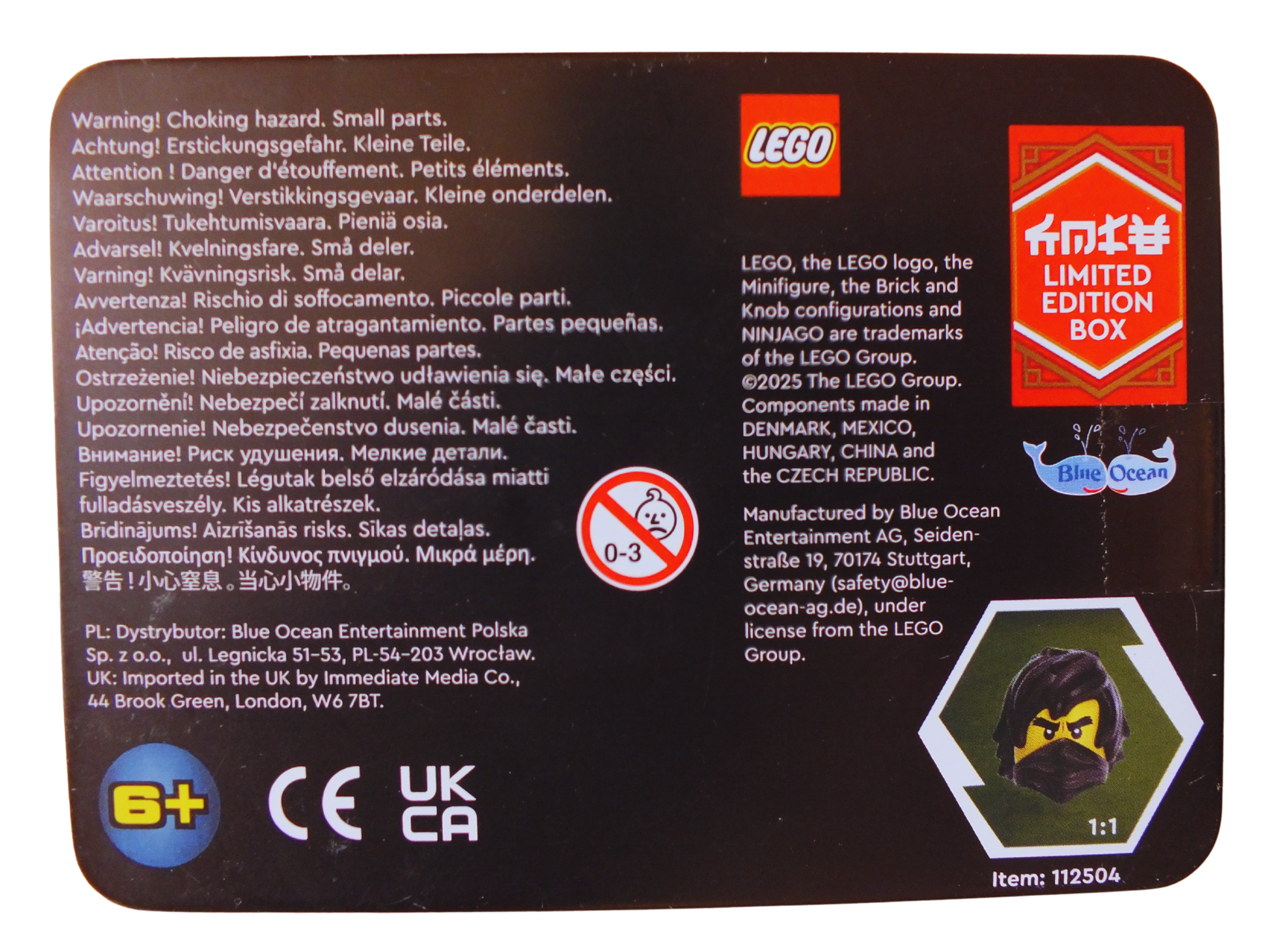 LEGO® Ninjago  Cole vs. Drix Metal Tin 112504 - Bits and Blocks