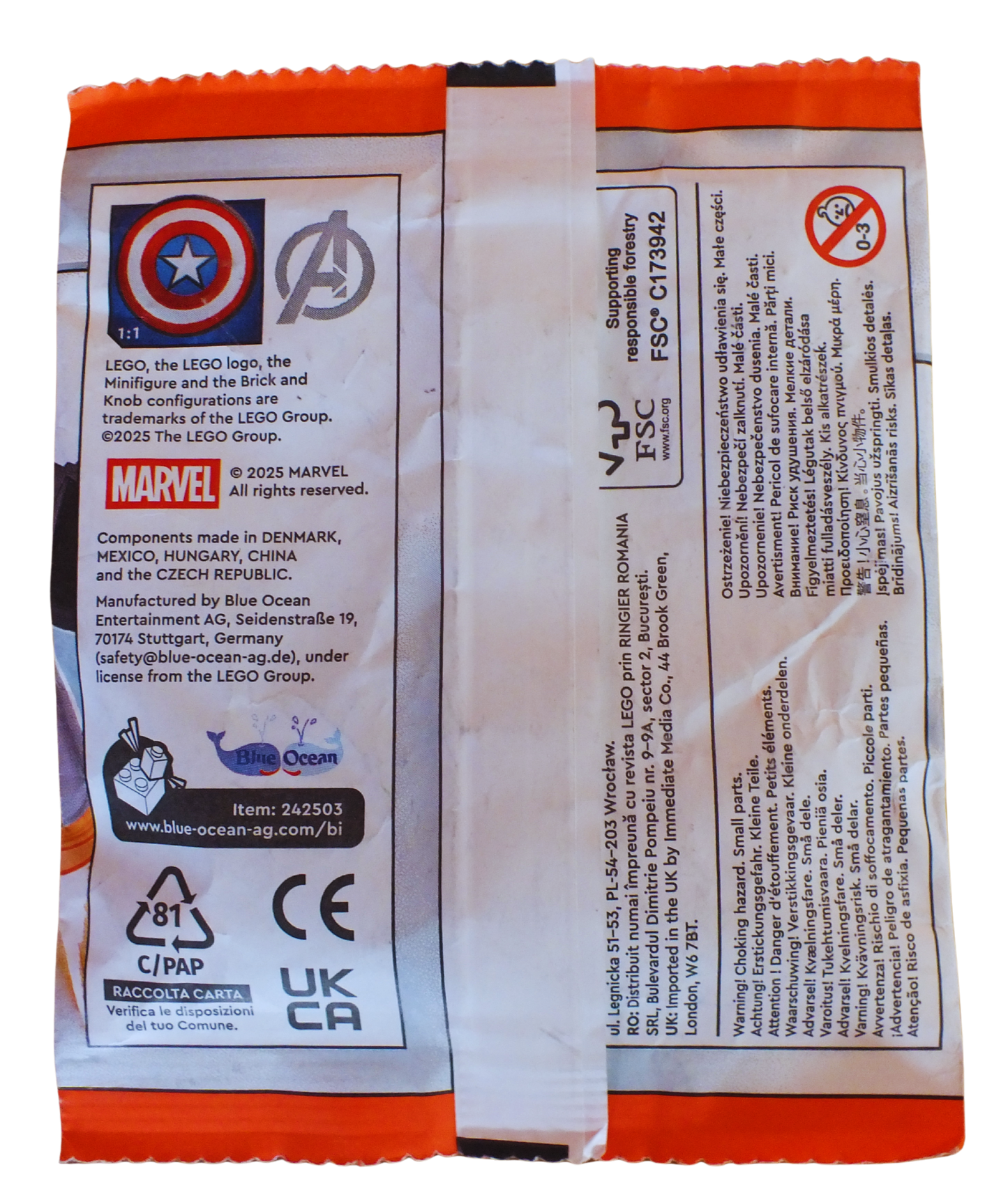 LEGO® Marvel Super Heroes Captain America Paper Pack 242503
