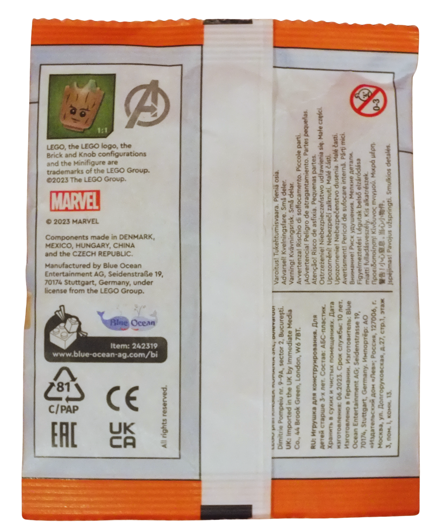 LEGO® Marvel Super Heroes Groot Minifigure Paper Pack 242319 - Bits and Blocks