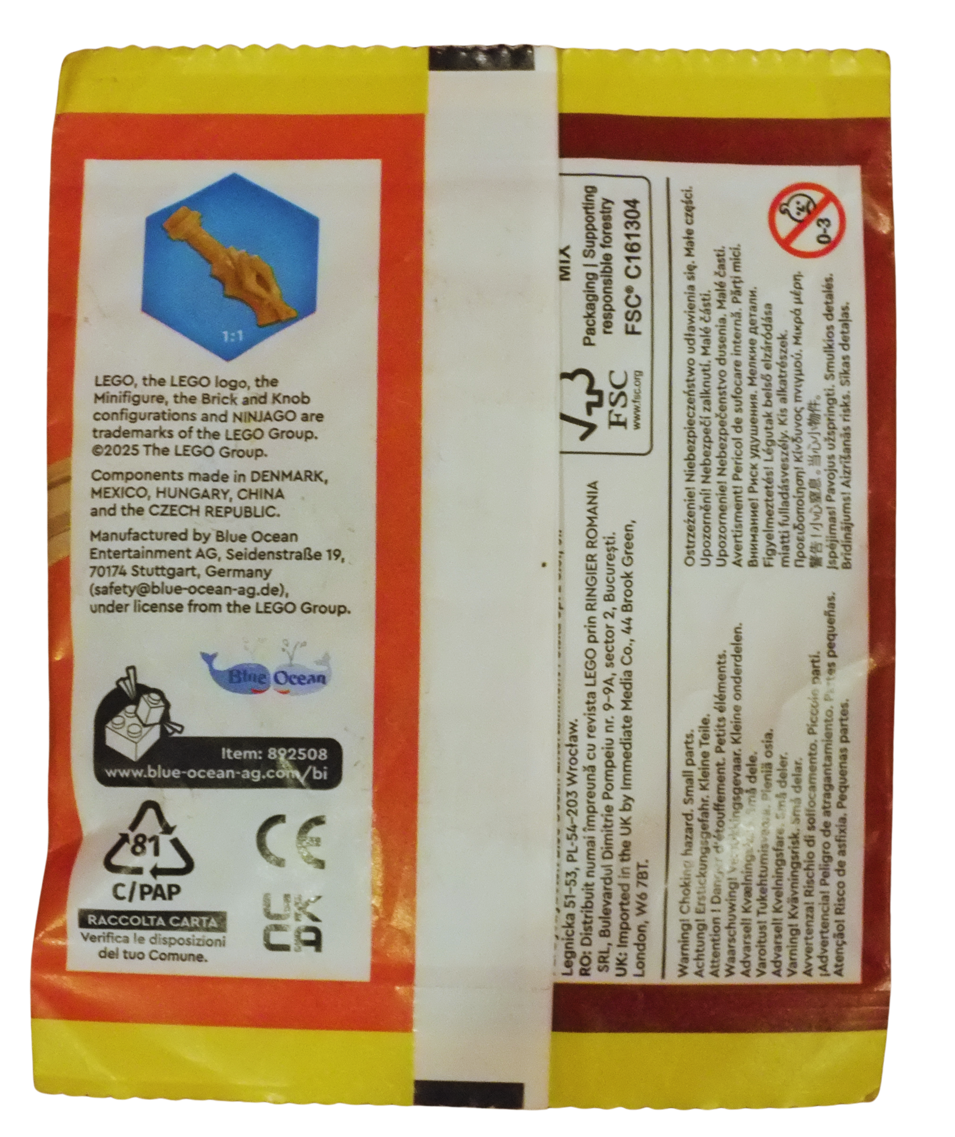 LEGO® Ninjago Lloyd Minifigure Paper Pack 892508 - Bits and Blocks