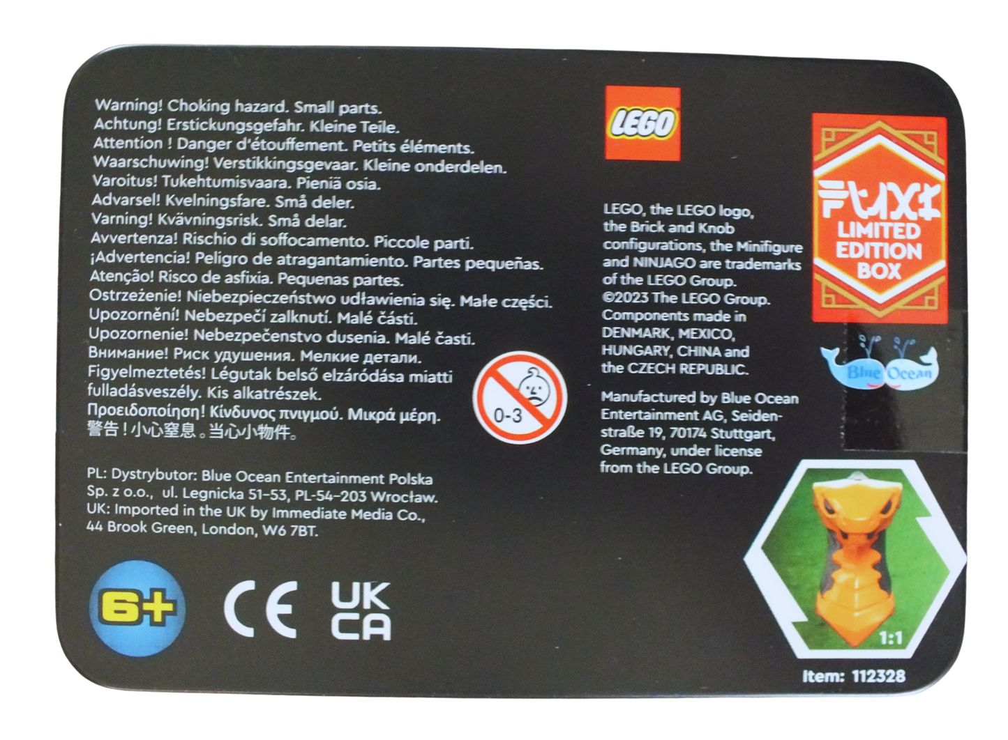 LEGO® Ninjago Pixal vs Viper Flyer Metal Tin 112328 - Bits and Blocks