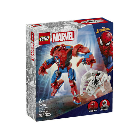 lego spiderman, lego venom, lego anti-venom, lego peter parker, spiderman mech