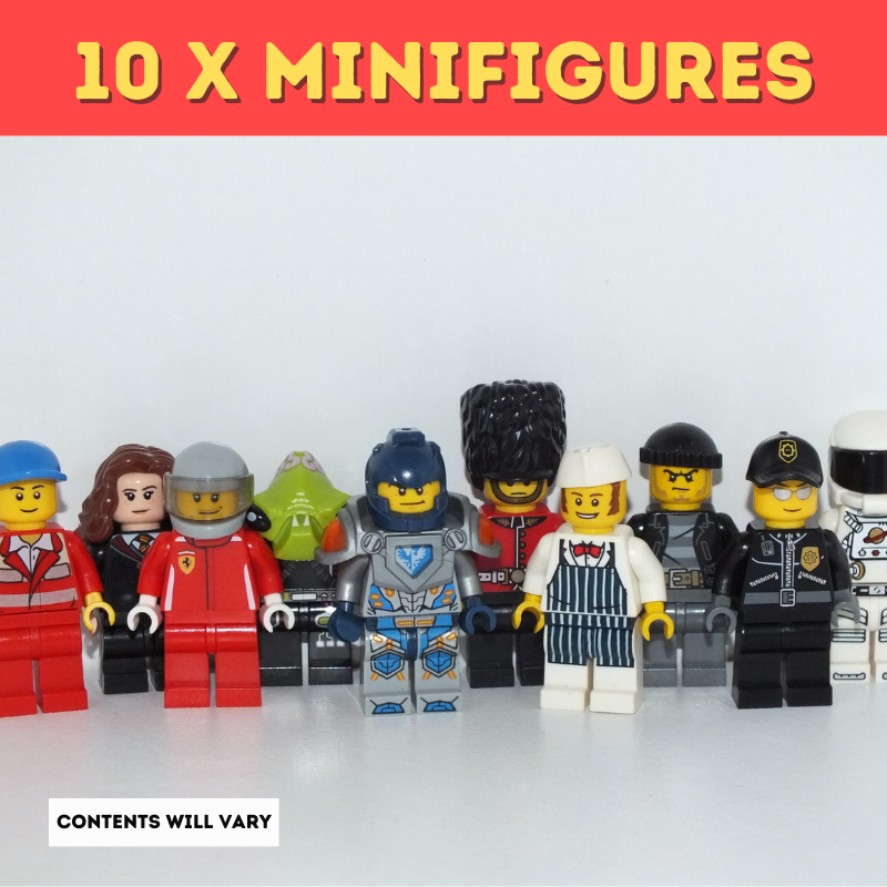 10KG Loose LEGO® with 10 Minifigures