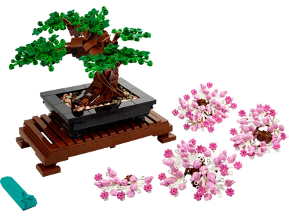 lego bonsai tree, bonsai tree, lego pink tree, lego green tree