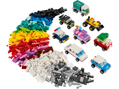 lego classic, lego classic vehicles, classic vehicles pack, lego cars 