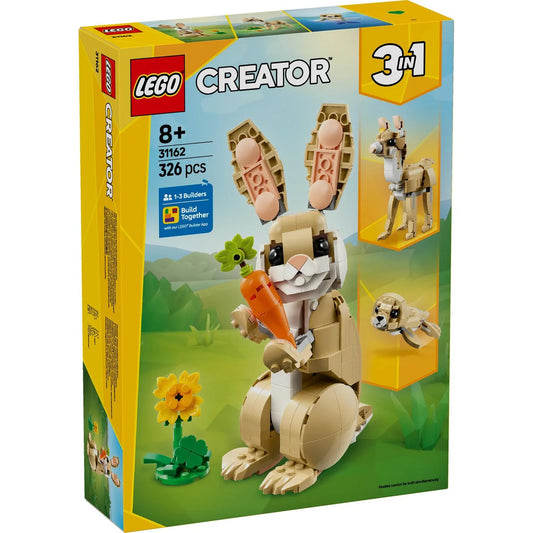 lego bunny, cute bunny, bunny rabbit, lego 3in1, lego tan bunny