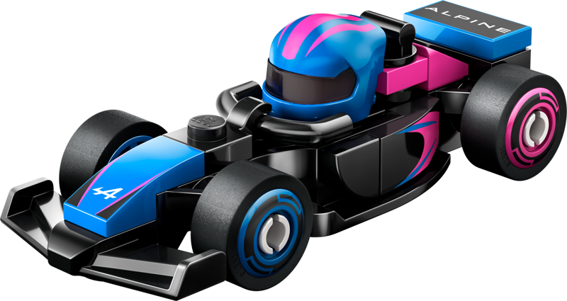 F1 Lego car, F1 lego race cars, F1 lego race car collectable, F1 lego Alpine car