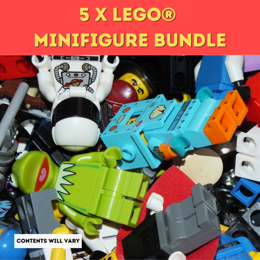 lego bundle, lego minifigure bundle, lego figure bundle, minifigure bundle, 5 minifigures, 5 minifigure bundle, random minifigure bundle