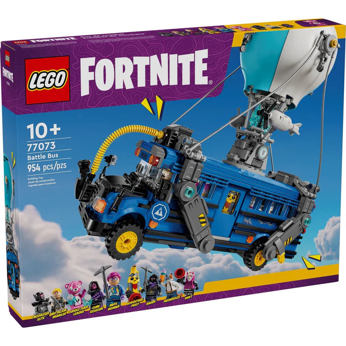 LEGO® Fortnite Battle Bus 77073, lego fortnite, lego battle bus, lego peely, lego drift, lego cube assassin 