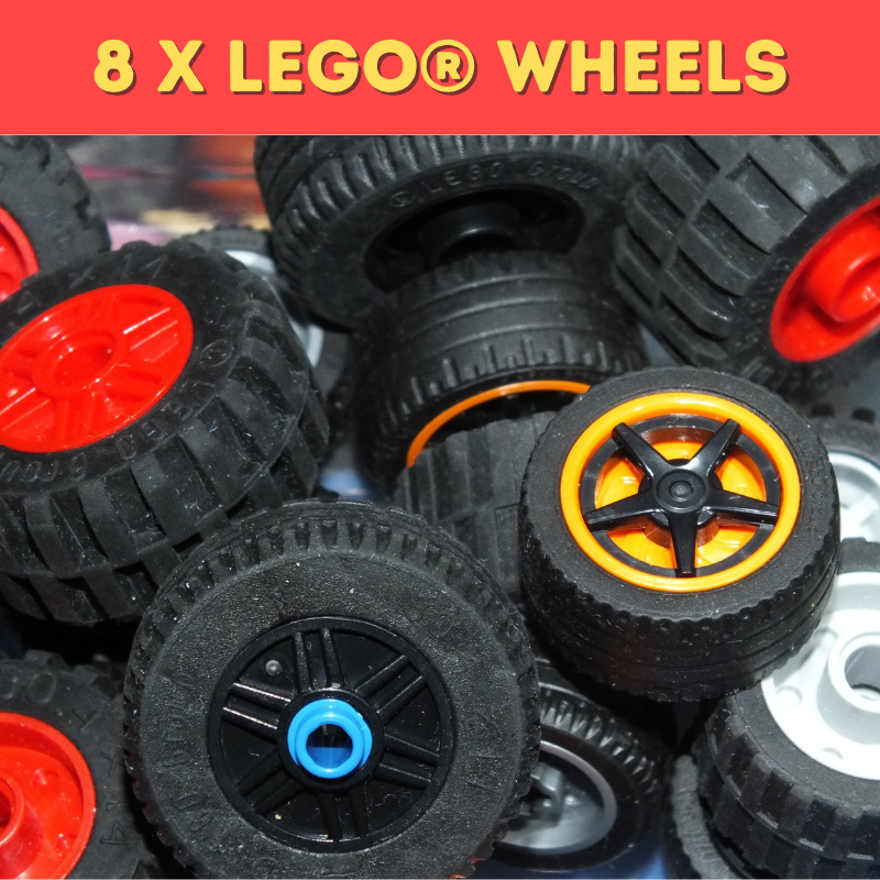 lego wheels, lego small wheels, lego big wheels, lego technic wheels, red wheels, blue wheels