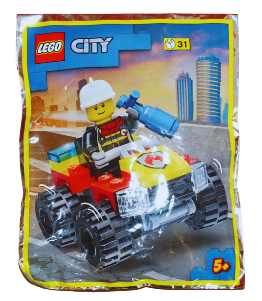 LEGO® CITY Fire Fighter Freddy's Quad Bike Foil Pack 952206 - Bits and Blocks