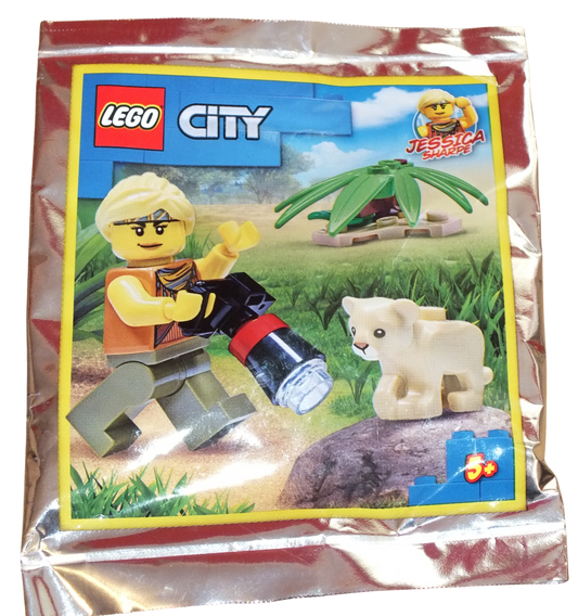 LEGO® CITY Jessica Sharpe and Baby Lion Foil Pack 952112 - Bits and Blocks