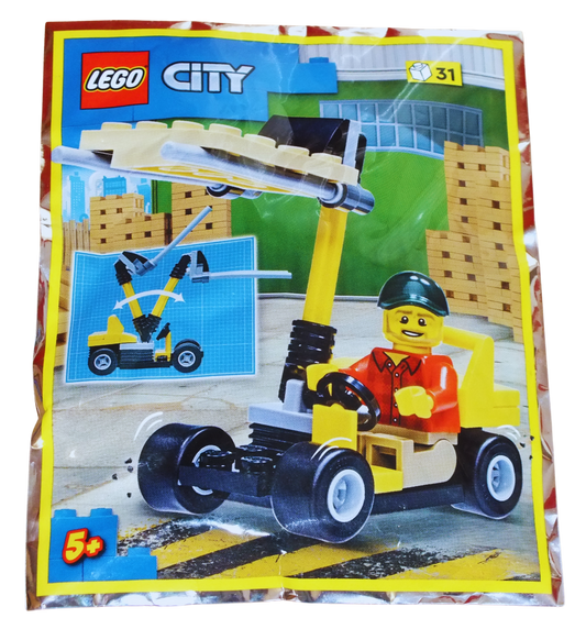 LEGO® CITY Forklift Driver with Truck Foil Pack 952212 - Bits and Blocks