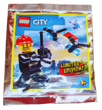 LEGO® CITY Fireman with Drone Foil Pack 952002 - Bits and Blocks