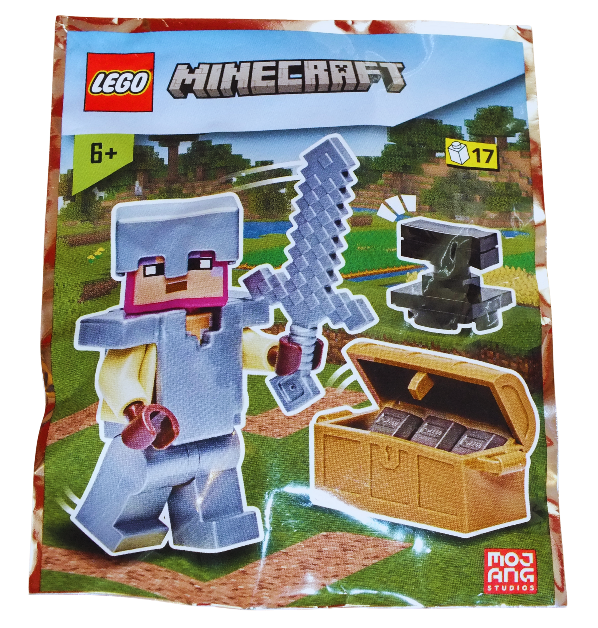 LEGO® Minecraft Knight with Chest and Anvil Foil Pack 662309