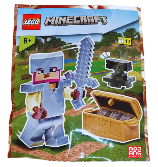 LEGO® Minecraft Knight with Chest and Anvil Foil Pack 662309