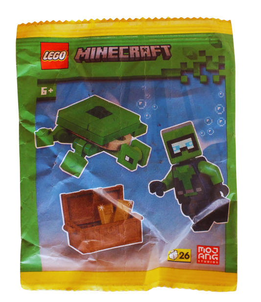 LEGO® Minecraft Diver and Turtle Paper Pack 662505 - Bits and Blocks