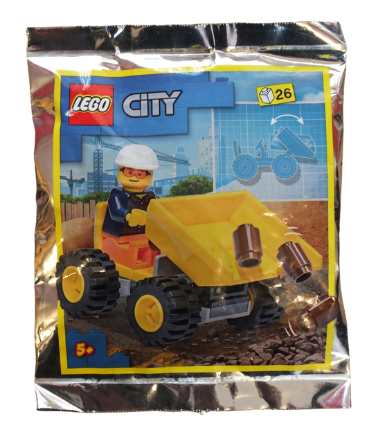 LEGO® CITY Worker With Tipper Truck Foil Pack 952204 - Bits and Blocks