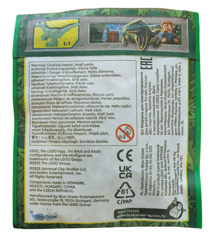 LEGO® Jurassic World Owen with Jet Pack & Raptor Paper Pack 122328 - Bits and Blocks
