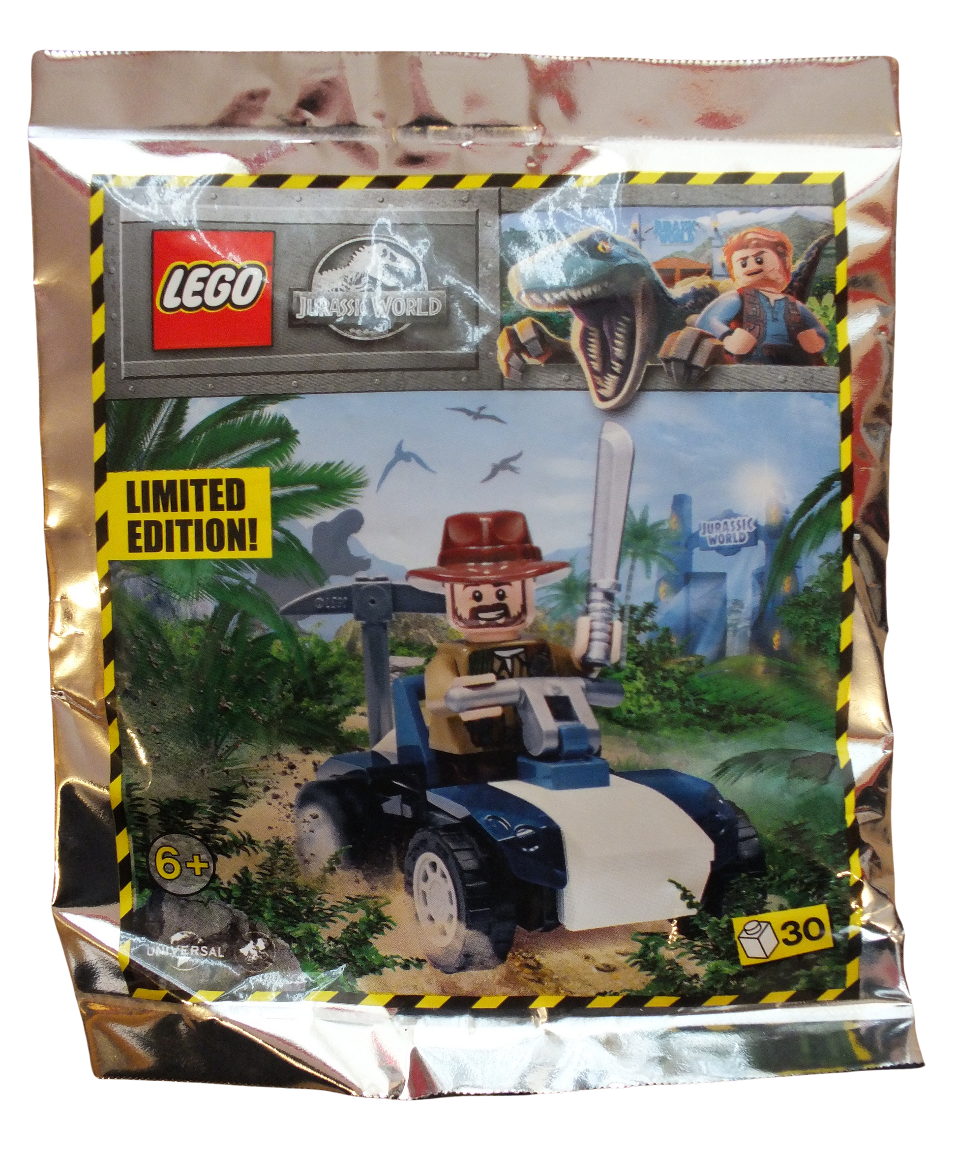 LEGO® Jurassic World Sinjin Prescott and Buggy Foil Pack 122116 - Bits and Blocks