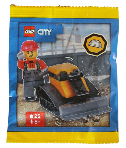 LEGO® CITY Construction Worker with Bulldozer Paper Pack L0002221 - Bits and Blocks