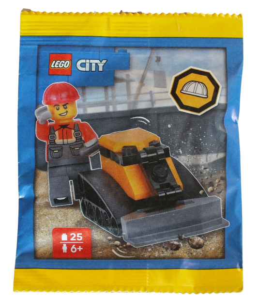 LEGO® CITY Construction Worker with Bulldozer Paper Pack L0002221 - Bits and Blocks