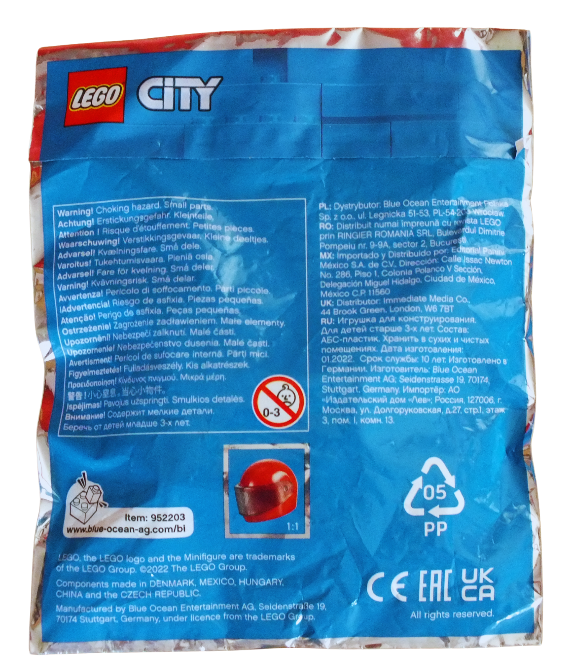 LEGO® CITY Sam Speedster Motorcycle Foil Pack 952203 - Bits and Blocks