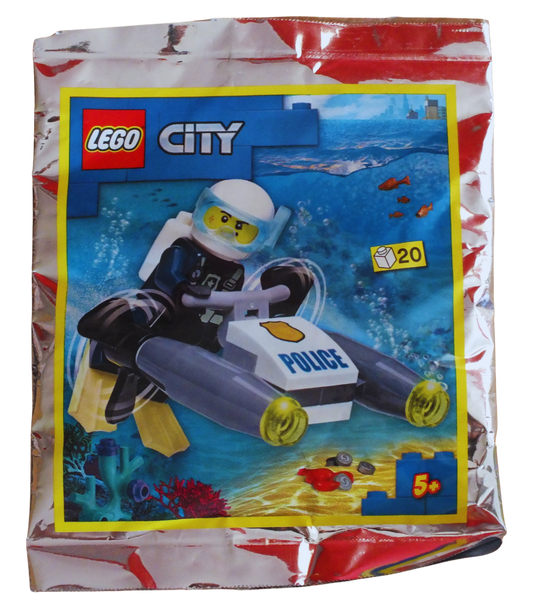 LEGO® CITY Police Diver with Underwater Scooter Foil Pack 952208