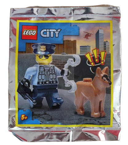 LEGO® CITY Police Officer And Police Dog Foil Pack 952109 - Bits and Blocks
