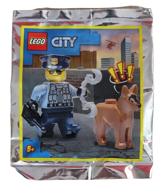 LEGO® CITY Police Officer And Police Dog Foil Pack 952109