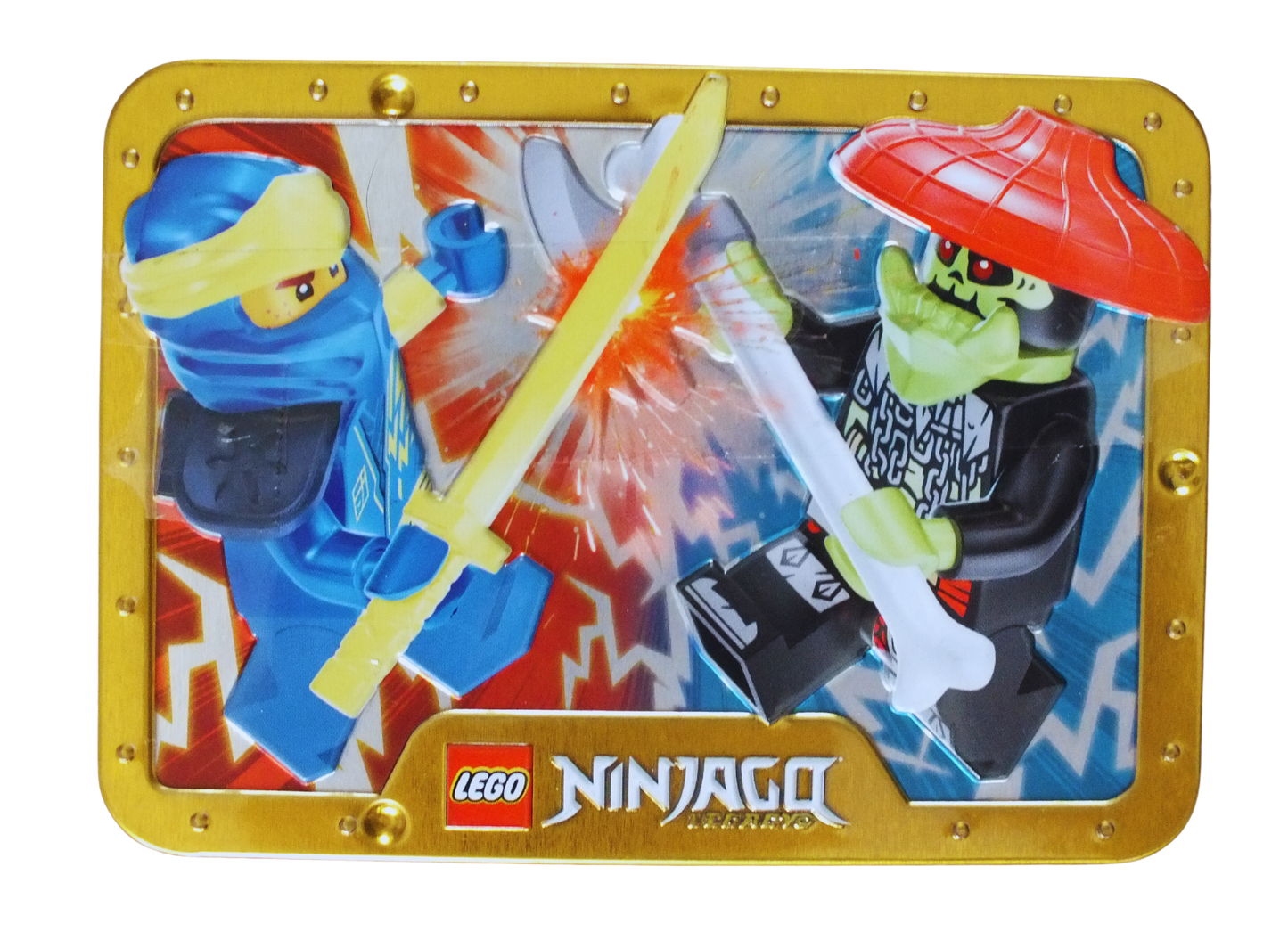 LEGO® Ninjago Jay vs. Bone Hunter Metal Tin 112327 - Bits and Blocks