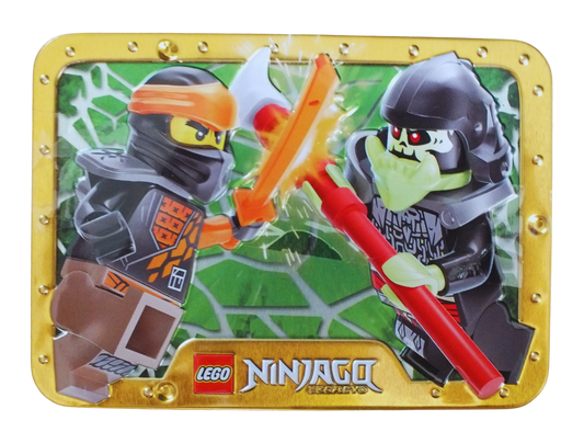 LEGO® Ninjago Cole vs. Bone Knight Metal Tin 112326 - Bits and Blocks