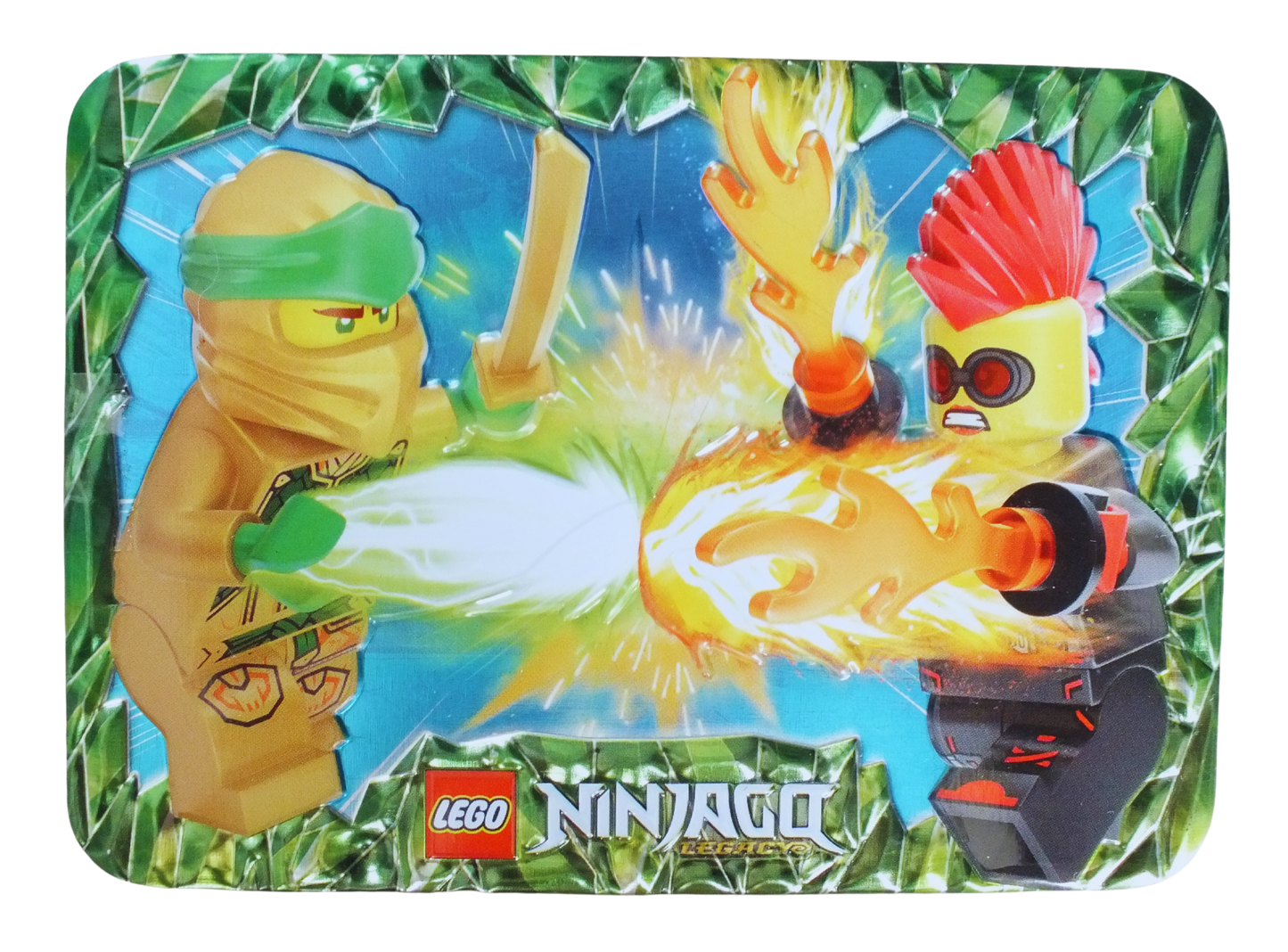 LEGO® Ninjago Lloyd vs. Miss Demeanor Metal Tin 112429 - Bits and Blocks