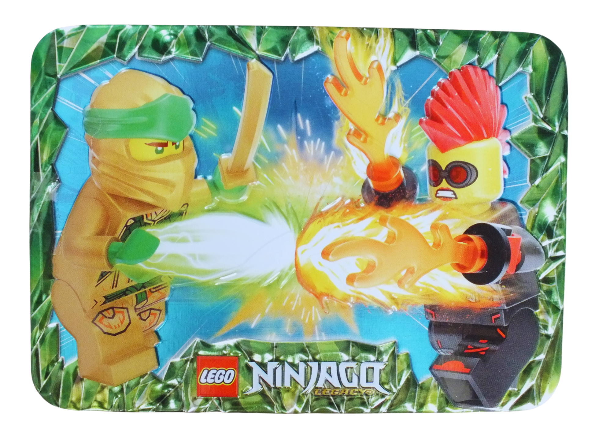 LEGO® Ninjago Lloyd vs. Miss Demeanor Metal Tin 112429 - Bits and Blocks