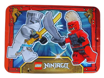 LEGO® Ninjago Zane vs. Dragonian Scout Metal Tin 112505 - Bits and Blocks