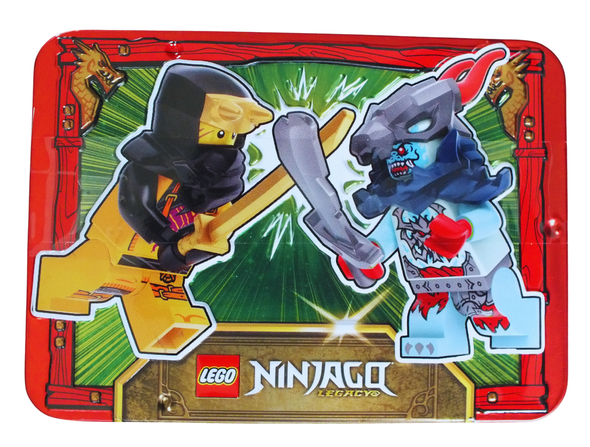 LEGO® Ninjago Arin vs. Spectral Dragonian Scout Metal Tin 112506 - Bits and Blocks