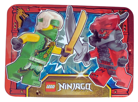 LEGO® Ninjago Lloyd vs. Dragonian Warrior Metal Tin 112601 - Bits and Blocks
