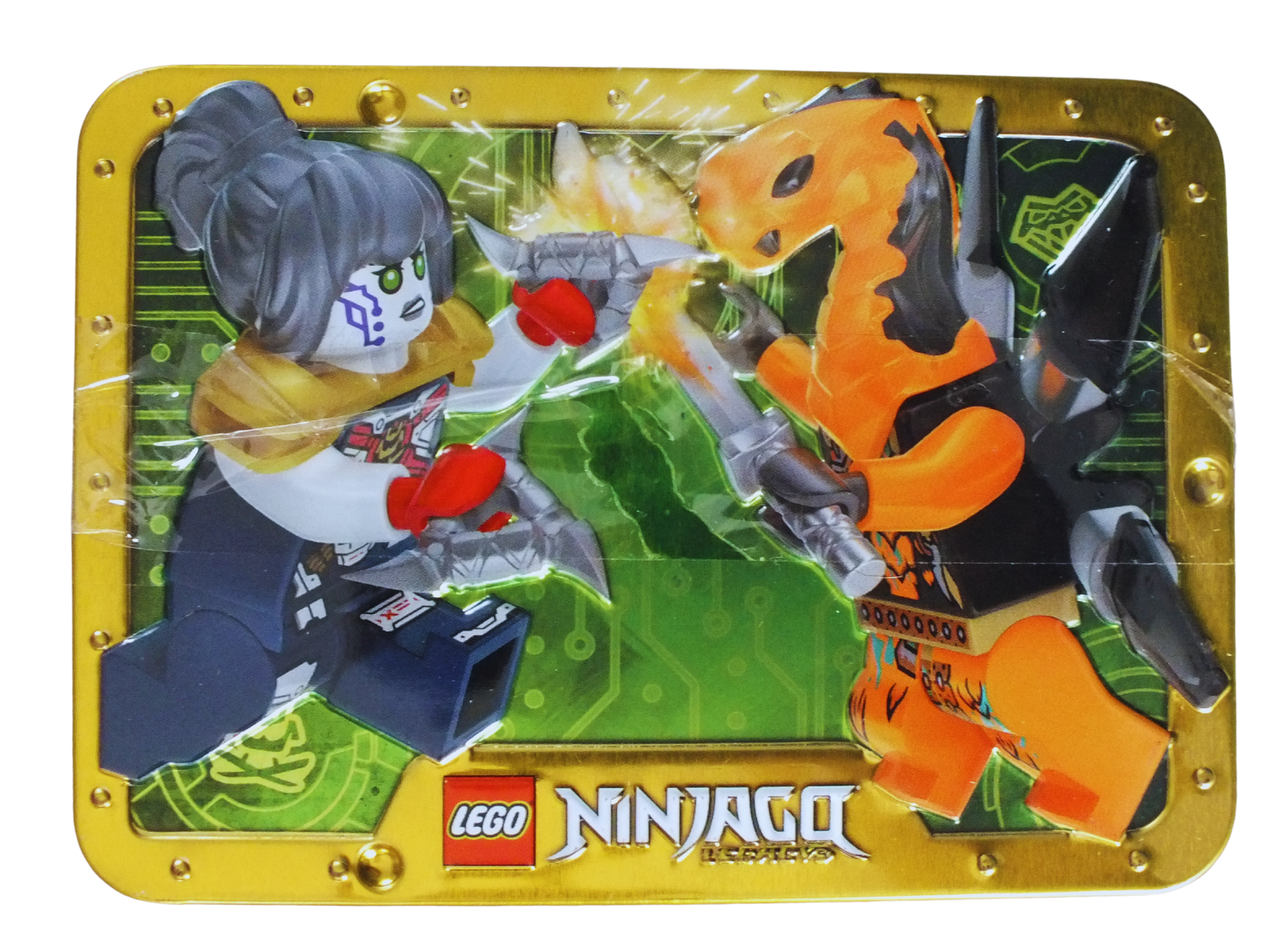LEGO® Ninjago Pixal vs Viper Flyer Metal Tin 112328 - Bits and Blocks