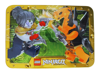 LEGO® Ninjago Pixal vs Viper Flyer Metal Tin 112328 - Bits and Blocks