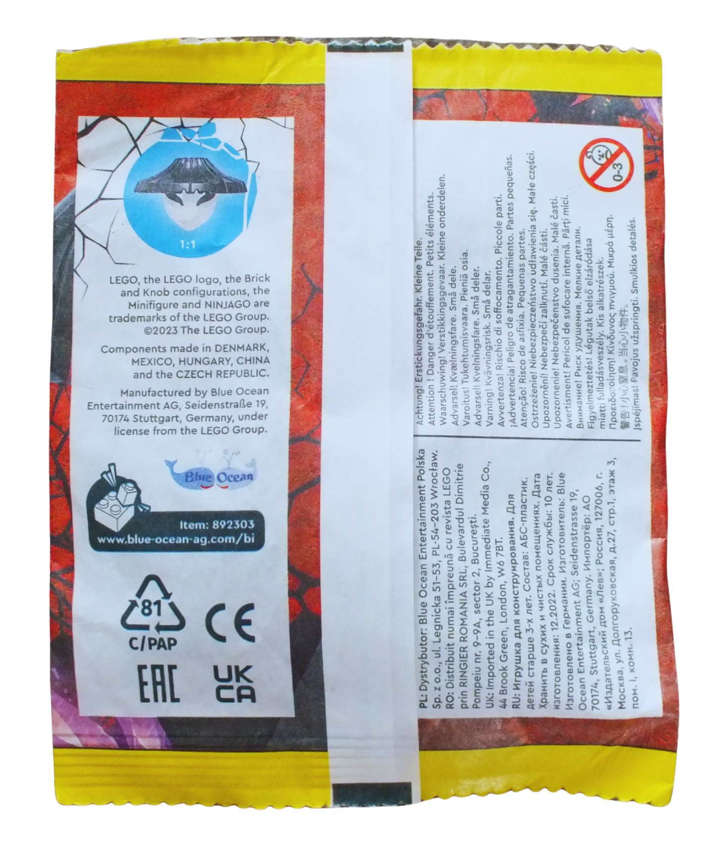 LEGO® Ninjago Vangelis Minifigure Paper Pack 892303