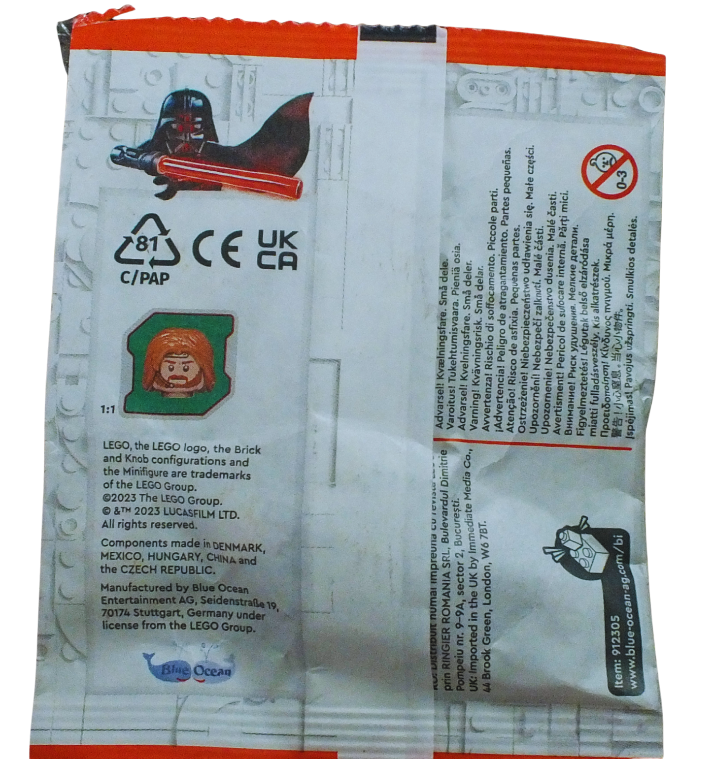 LEGO® Star Wars™ Obi-Wan Kenobi Minifigure Paper Pack 912305