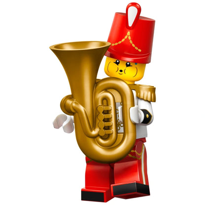 LEGO® Minifigure Series 29 collectible minifigure holding a tuba, part of Bits and Blocks' LEGO collection.